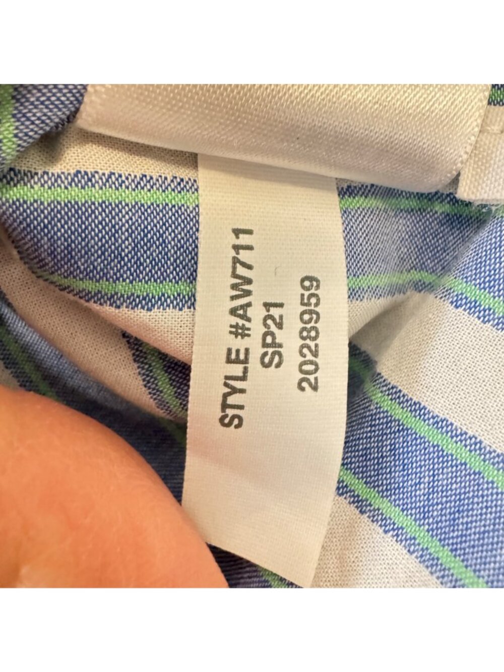 Y2K J. Crew Reimagined Blue Teal Striped Women's M Cotton Shirt Classic Preppy - Picture 8 of 13